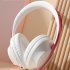 Wireless Stereo Headset Noise Canceling Headset Gaming Headphones HiFi Sound Earphones For Students Men Women pink