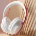 Wireless Stereo Headset Noise Canceling Headset Gaming Headphones HiFi Sound Earphones For Students Men Women pink