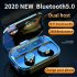 Wireless Tg01 Bluetooth compatible 5 0 Wireless  Headphones Tws Large Capacity Battery Led Digital Display Smart Button Stereo Headset White