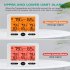 Wireless Thermometer Hygrometer Large Screen Indoor Outdoor Temperature Humidity Monitor Meter White