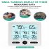 Wireless Thermometer Hygrometer Large Screen Indoor Outdoor Temperature Humidity Monitor Meter White
