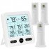 Wireless Thermometer Hygrometer Large Screen Indoor Outdoor Temperature Humidity Monitor Meter White