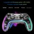 Wireless Transparent RGB Video Gamepads Game Controller Joystick STK 7039RG Compatible For Switch Pro Windows 7 8 10 And PC Steam transparent white