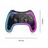 Wireless Transparent RGB Video Gamepads Game Controller Joystick STK 7039RG Compatible For Switch Pro Windows 7 8 10 And PC Steam transparent white