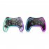 Wireless Transparent RGB Video Gamepads Game Controller Joystick STK 7039RG Compatible For Switch Pro Windows 7 8 10 And PC Steam transparent white