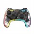 Wireless Transparent RGB Video Gamepads Game Controller Joystick STK 7039RG Compatible For Switch Pro Windows 7 8 10 And PC Steam transparent white
