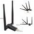 Wireless USB Wifi Adapter AC1200 Dual Band 2 4G 5 8G High Gain Dual Antennas Network WiFi USB 3 0 for Desktop black