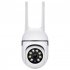 Wireless Wifi Camera 360 Degree Indoor Camcorder HD Night Vision Motion Detection Home Security Surveillance A7 White