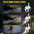 Wireless Wifi IP Camera Smart Home Mini Network Camcorder HD 1080P 360 degree Rotating Led Infrared Camera White