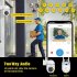 Wireless Wifi IP Camera Smart Home Mini Network Camcorder HD 1080P 360 degree Rotating Led Infrared Camera White