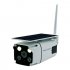 Wireless Wifi Monitor Camera Solar Energy Battery Low power Consumption Camera YN88 WIFI  white