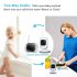 Wireless baby monitor allows you to keep track of your beloved baby from anywhere in the house  It supports dual way communication and 3M night vision view 