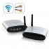 Wires be gone  because one cable box and one cable line is all you need with the Wireless Audio Video Transmitter Receiver System with IR Remote Extender 