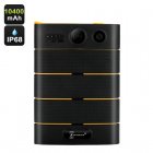 With an IP68 Rating  10400mAh capacity and rugged features this power charger can take a kicking and keep on ticking  providing power anywhere