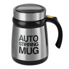 With this Auto Stirring Mug  you never have to bring a spoon again  Perfect for soup  milk  yogurt  coffee  and juice  