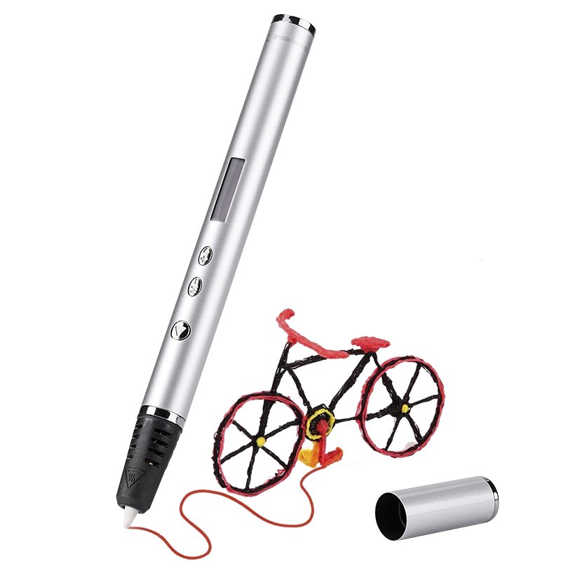 Intelligent 3D Printer Pen (Silver)
