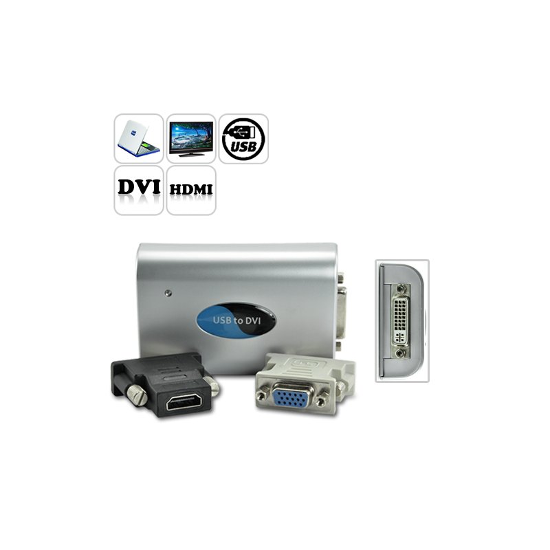 USB to DVI/VGA/HDMI Adapter