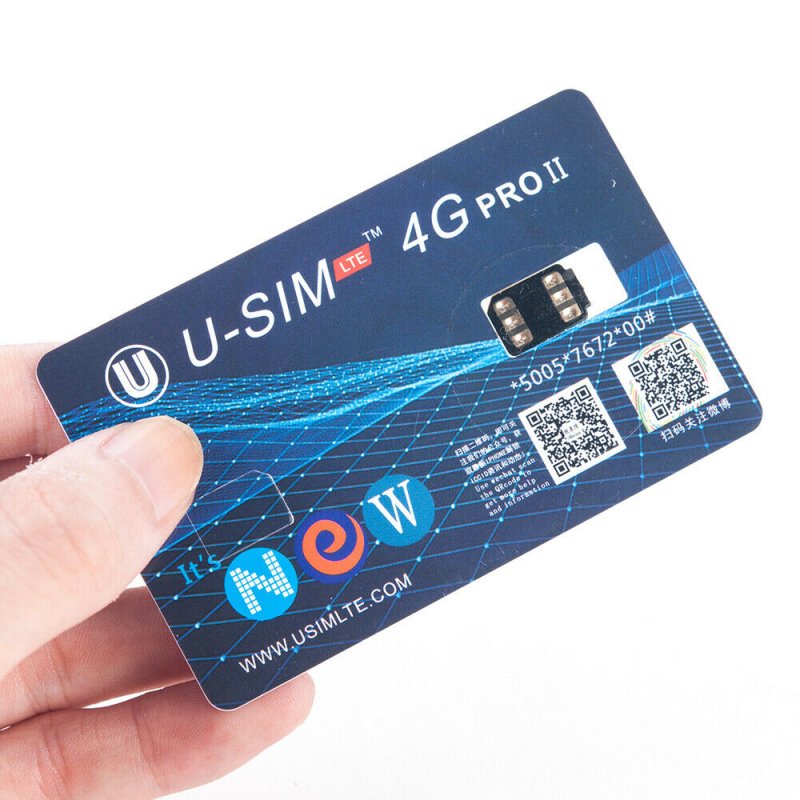 U-SIM4G Pro II Unlock SIM Card Nano-SIM Compatible for iOS 12 iPhone XS Max 