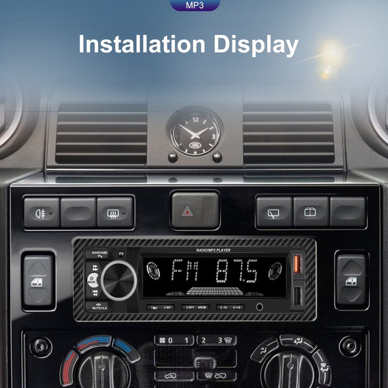 1 Din 890 Car Mp3 Player Dual Bluetooth Backlight Fm Radio U Disk Aux Multimedia Player 
