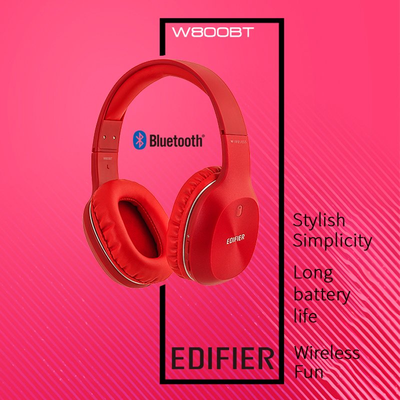 Original EDIFIER W800BT Wireless Headphone Bluetooth 4.0 Stereo Music Earphone with Mic for iPhone Smartphone 