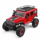 Wltoys 104311 1 10 2 4G 4x4 Crawler RC Car Desert Mountain Rock Vehicle Models With 2 Motors LED Head Light red 2 batteries