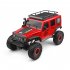 Wltoys 104311 1 10 2 4G 4x4 Crawler RC Car Desert Mountain Rock Vehicle Models With 2 Motors LED Head Light red 3 batteries