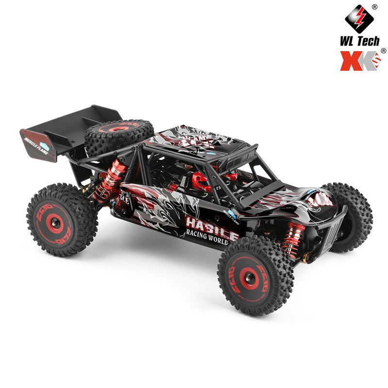 Wltoys 124016 Remote Control Desert Truck With Brushless Motor 1/12 4wd Rc Off-road Trucks Model High Speed 75km/h Alloy Base Vehicle Hobby Grade Climbing Car For Boys as shown
