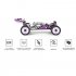 Wltoys 124019  High  Speed Rc Car  1 12 55Km h High Speed RC Car 2 4G Metal Chassis Shock Absober Electric Rc Car Toy 124019 45 6 22 7 14 1