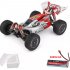 Wltoys 144001 1 14 2 4G 4WD High Speed Racing RC Car Vehicle Models 60km h upgrade battery 7 4V 2600mAh red