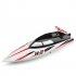 Wltoys WL912 A High Simulation Remote Control Boat Type Wireless High Speed 2 4G Anti tip RC Speedboat Red and white