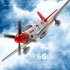 Wltoys Xk A280 Rc Airplane P51 Fighter Simulator 2 4g 3d6g Mode Aircraft with Led Searchlight Plane Toys Right Hand