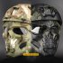 WoSporT Airsoft Half Face Masks Cosplay Halloween Mask Airsoft Breathable Protective FAST Tactical Mask For Party Halloween green
