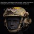 WoSporT C5 Tactical Headsets Helmet Rail Hanging Headphones with Electronic Pickup Collapsible Headset Black CP