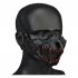 WoSporT Tactical Half Face Mask Fangs Breathable Protective Tactical Mask Half Face Protective Masks For Party Halloween MA 141 01 BK