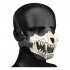 WoSporT Tactical Half Face Mask Fangs Breathable Protective Tactical Mask Half Face Protective Masks For Party Halloween MA 141 02 WG