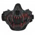 WoSporT Tactical Half Face Mask Fangs Breathable Protective Tactical Mask Half Face Protective Masks For Party Halloween MA 141 02 WG