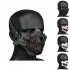 WoSporT Tactical Half Face Mask Fangs Breathable Protective Tactical Mask Half Face Protective Masks For Party Halloween MA 141 02 WG