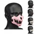 WoSporT Tactical Half Face Mask Fangs Breathable Protective Tactical Mask Half Face Protective Masks For Party Halloween MA 141 02 WG