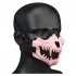 WoSporT Tactical Half Face Mask Fangs Breathable Protective Tactical Mask Half Face Protective Masks For Party Halloween MA 141 03 BK
