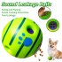 Wobble Giggle Ball For Dogs  Fun Giggle Sounds Puppy Wiggle Ball  Rolling Leakage Food Ball Interactive Decompression Toys For Anxiety Relief 14CM