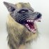 Wolf Head Hair Mask for Halloween Scary Costume Party Cosplay Prop As shown