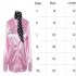 Woman Fashion Letters Printing Baseball Uniform Pink Ladies Satin Jacket with Polka Dot Scarf Pink S