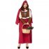 Woman Plus size Retro Vest Dress Halloween Special Festival Costume red XL