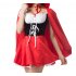 Woman Plus size Sexy Slim Dress Halloween Special Festival Costume Maid Uniform red M