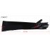 Woman Shiny Sexy Patent Leather Long Rubber Latex Gloves black One size