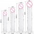 Woman Soft Crystal Dildo With Strong Suction Cup Multi size G spot Orgasm Sex Toys Adult Supplies YL21001XL transparent plussize
