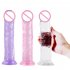 Woman Soft Crystal Dildo With Strong Suction Cup Multi size G spot Orgasm Sex Toys Adult Supplies YL21001XL transparent plussize