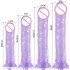Woman Soft Crystal Dildo With Strong Suction Cup Multi size G spot Orgasm Sex Toys Adult Supplies YL21001XL transparent plussize