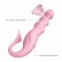 Women 10 Frequency Massager Mermaid Vibrator Waterproof Rechargeable Stimulator Sex Tool Pink