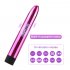 Women 7 inch Electroplating Vibration Massage Stick Sexy Av Massage Stick Female Masturbation Device Silver